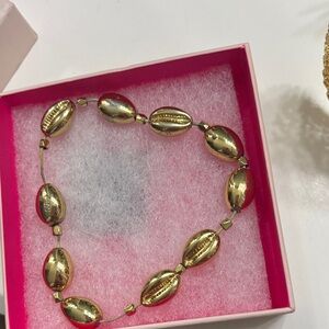 Gold Cowrie Shell Bracelet